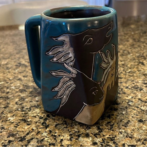MARA STONEWARE COLLECTION - One 10 Ounce Mug Coffee Wild Horses Design - Picture 9 of 16